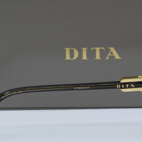 Dita KUDRU DTS-436-A-01 Aviator Sunglasses - Gold/Black/Grey - Picture 5 of 7